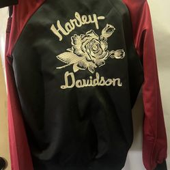 Harley Davidson Satin Bomber Jacket