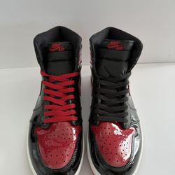Nike Air Jordan High Top Black And Red Sneakers Size 12