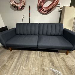 Dark Blue Sleeper Sofa Bed Couch
