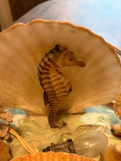 Seahorse and Seashell Nautical Decorative Figurine