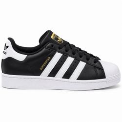Adidas Superstar black & white trainers