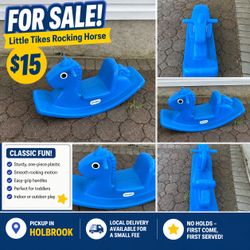 🐴💙 Little Tikes Rocking Horse – Classic Toddler Toy!