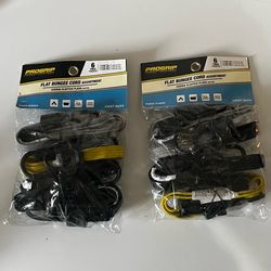 Flat Bungee Assortment - 6 Pack