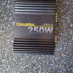 Car Stereo Amp 250c2 250w 2 Channel Coustic Working Used Old school