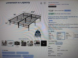 Bed Metal Platform- Brand New
