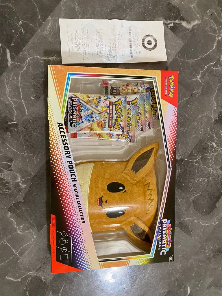 Pokemon Prismatic Evolutions Accessory Pouch