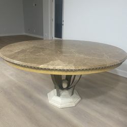 Round Marble Dining Table 