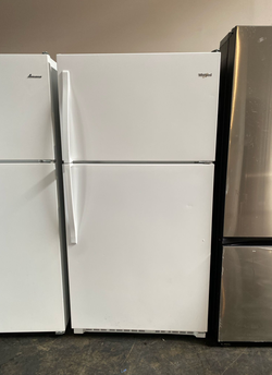 White Whirlpool Top Freezer Fridge Energy Saving