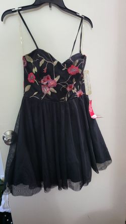 Social Couture Floral Tulle Short Formal Dress Size Medium