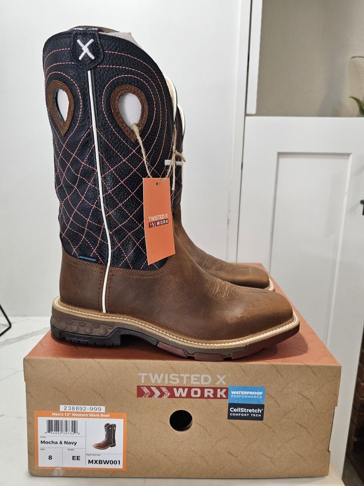 Twisted X Soft Toe Work Boots, Sizes Availebles