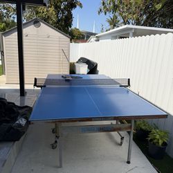 Ping pong table exterior