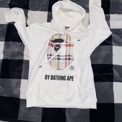 Bathing ape Bape hoodie white
