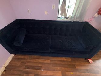 Velvet Blue Couch