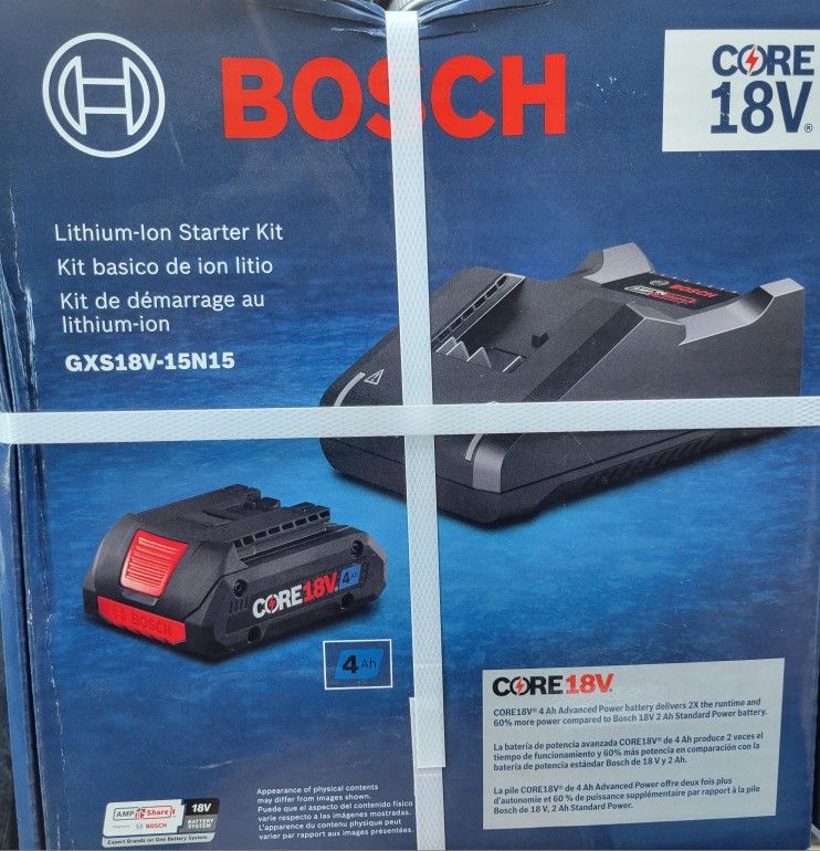 New Bosch 4.0ah Starter Kit