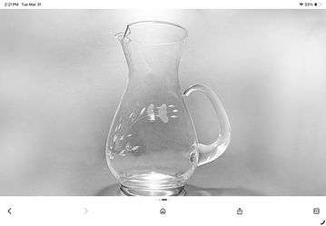 Large Princess house Pitcher