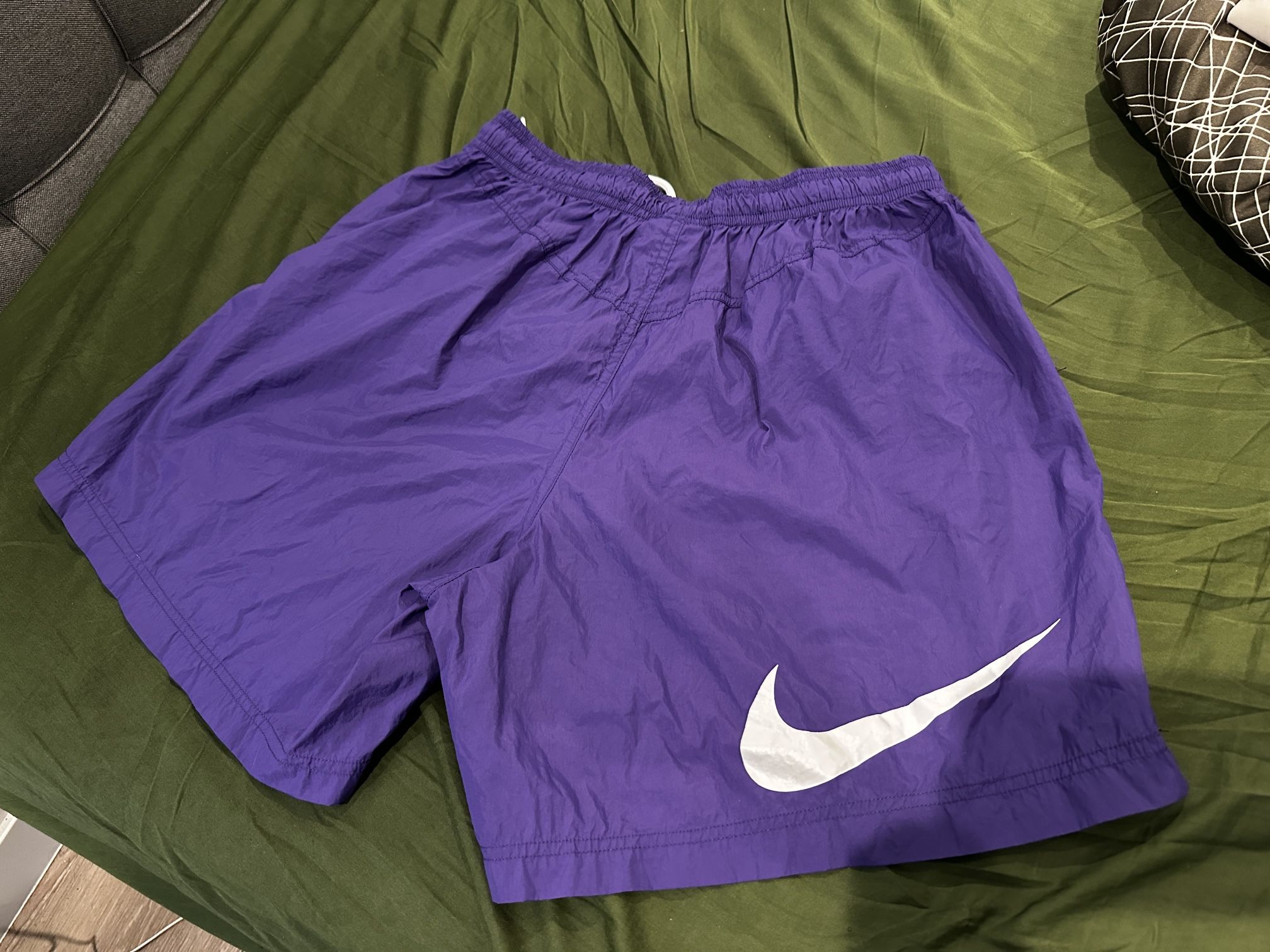 Stussy + Nike Collab shorts, purple and white (RARE)