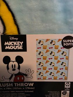 Disney Mickey Mouse Plush Throw Blanket