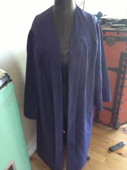 Navy blue jostens graduation gown