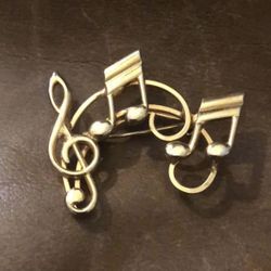 2 inch music brooch