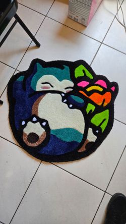 NEW SNORLAX POKEMON TUFTED RUG