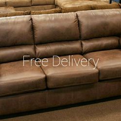 Contemporary Faux Leather Bladen Coffee Sofa 🚛 Free Delivery