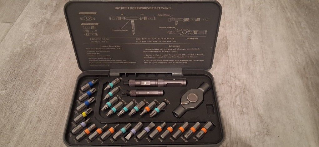 Magnetic Ratchet Screwdriver Set
