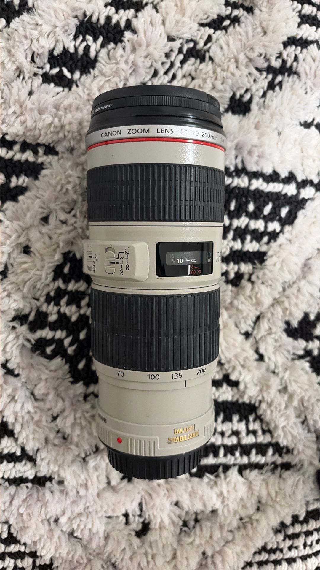 Used Canon EF 70-200mm f/4L USM Autofocus Telephoto Zoom Lens