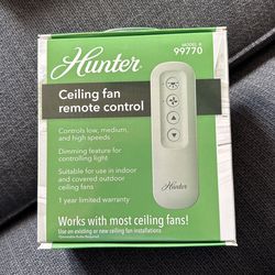 Hunter Ceiling Fan Remote Control