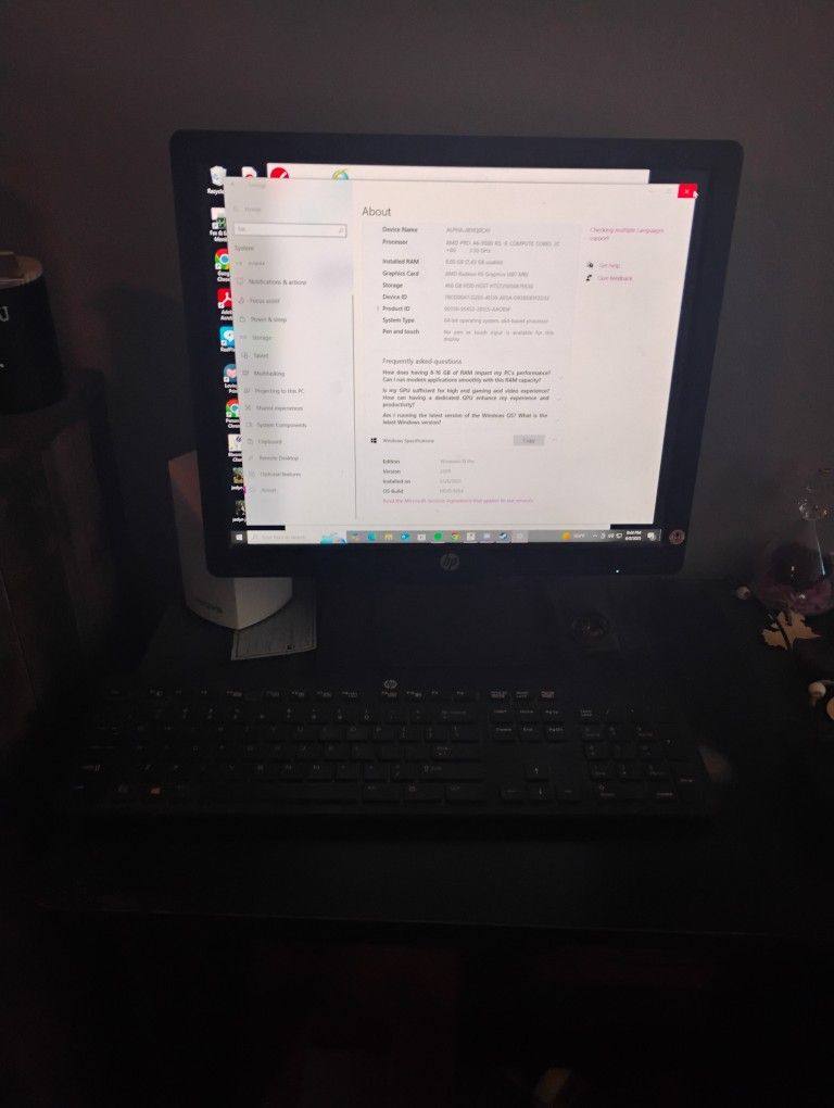 HP Desktop computer