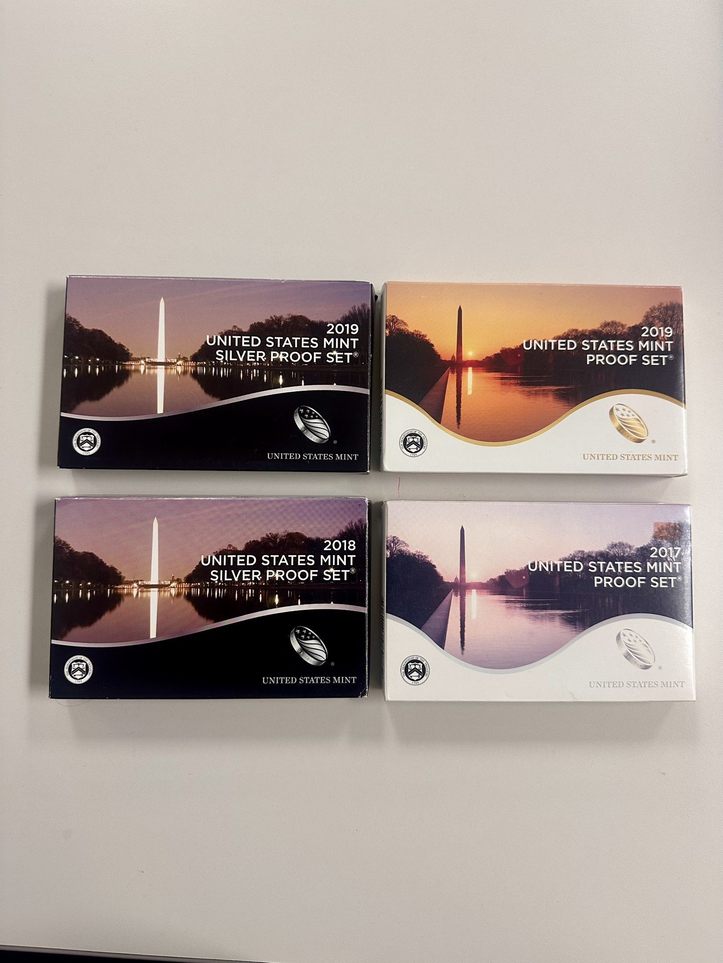 (2) Silver Proof & (2) Proof Sets