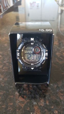 Brand new digital watch with military features