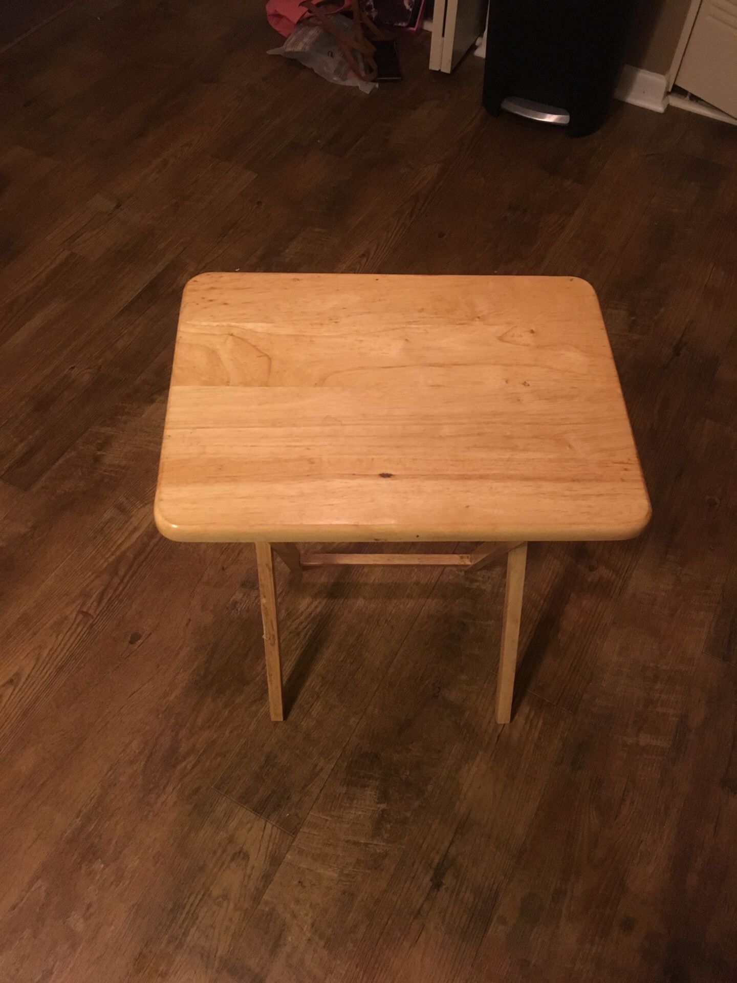 Small wooden desk and sturdy