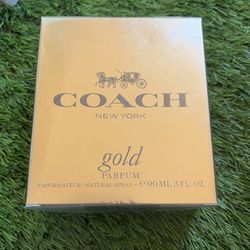 Coach gold perfume