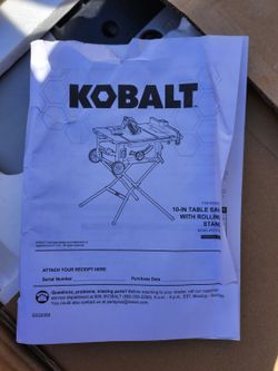 Kobalt tablesaw