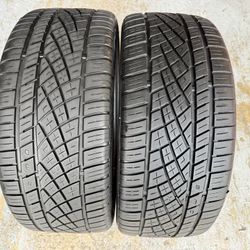 Two Premium Tires 245/40/19 Continental Extremecontact DWS Like New With 80% Left Good Deal 