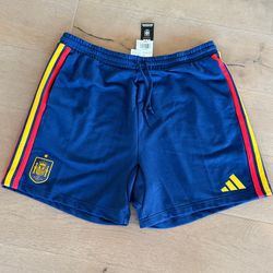 NEW adidas Soccer Spain Men’s 2XL DNA Shorts 2026 FIFA World Cup