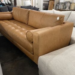 New Genuine Leather Sofa Free Delivery 