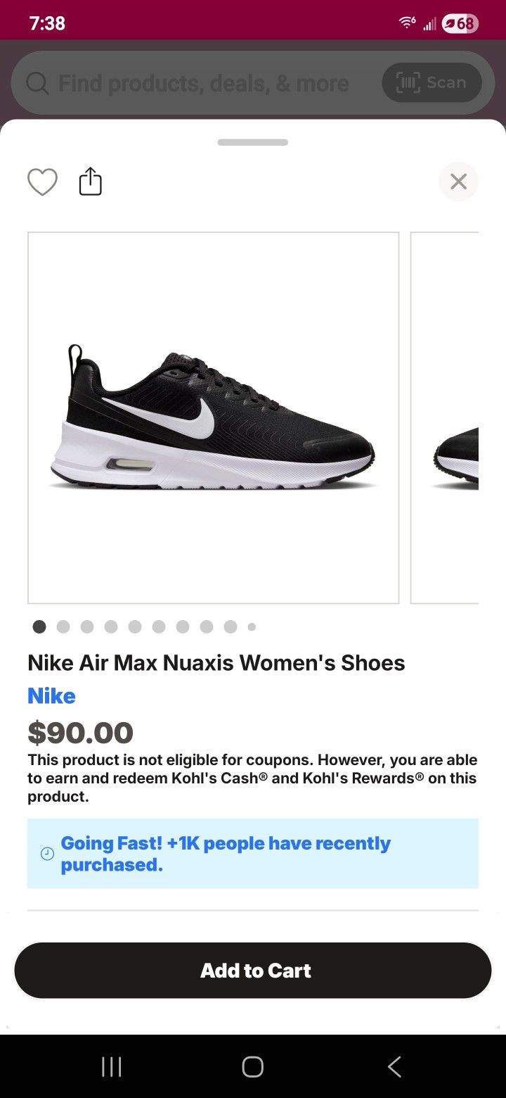 Nike Air Max Nuaxis Women's Shoes Size 10.5 New