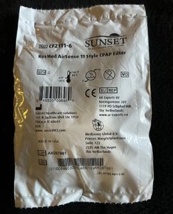 Sunset Healthcare CF2111-6 Disposable CPAP Filters for ResMed AirSense 11 / 6pk
