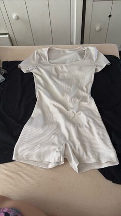 beige one piece set size small fits for medium