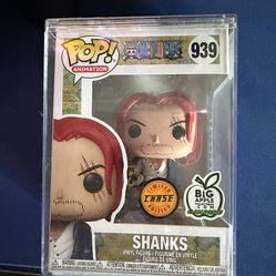 Shanks One Piece Chase Funko Pop Big Apple Exclusive! Comes with protection case in photo.