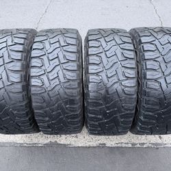 (4) 33x12.50R17 Toyo All Terrain 