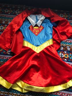 Super girl costume with cape (large)