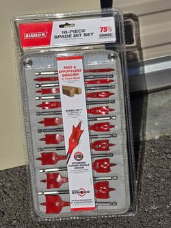 DIABLO 16-Piece SPEEDemon Spade Bit Set with Pouch for Wood