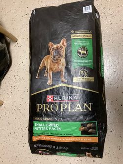 Purina Pro Plan small breed 34lbs