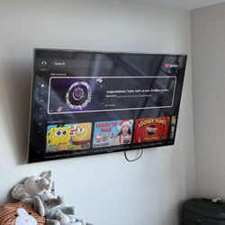 50 Inch tv W/ Wall Mount 