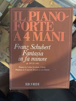 IL Piano-Forte A4 Manitranz Schubert Fantasia in fa minor Ricordi