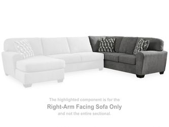 Birkdale Court Gray RAF Sofa   3240267