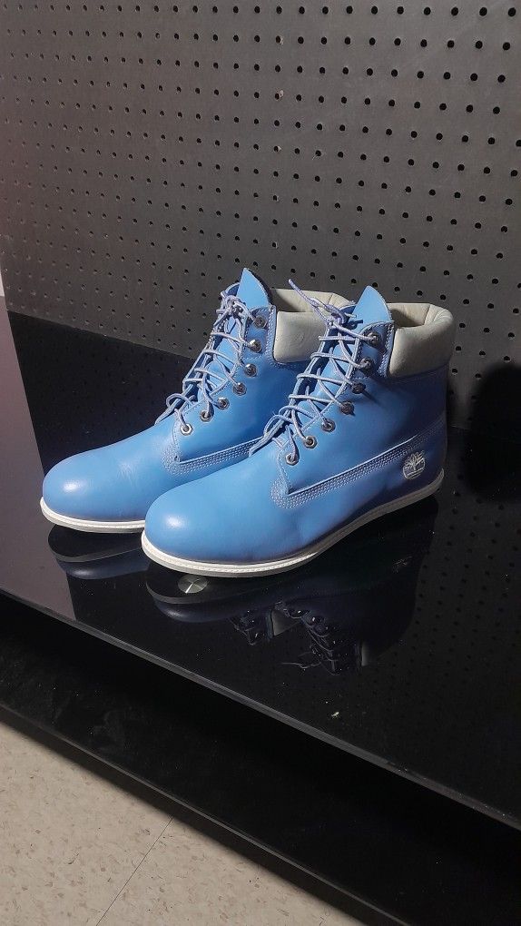 Timberland Boots leather Baby Blue Timberlands