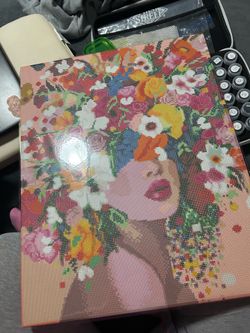 Diamond art flower hat
